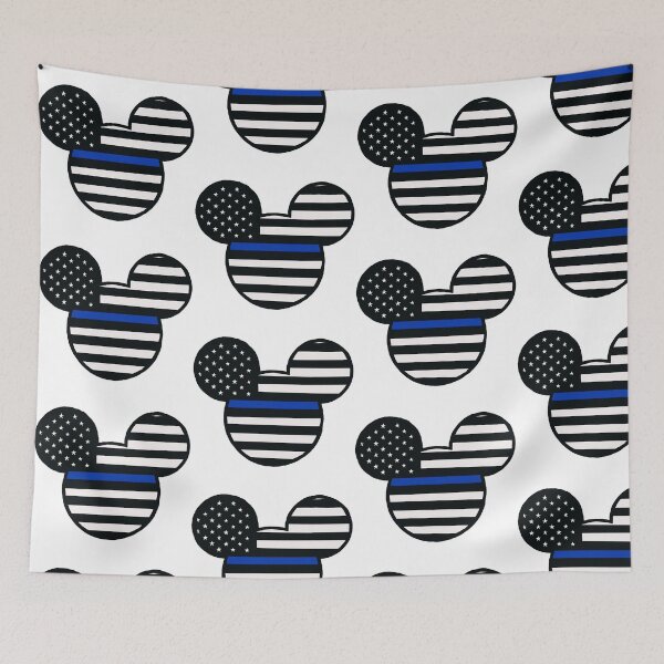 Artikelvorschau, Blaue Linie Mickey-Flagge entworfen und verkauft von RayRaysX2.