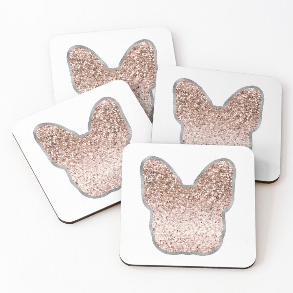 Item preview, Sparkling rose gold French Bulldog - graphite silver designed and sold by RoseAesthetic.