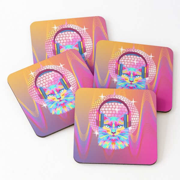 Item preview, Cat disco music beats designed and sold by Lotsalaughta.