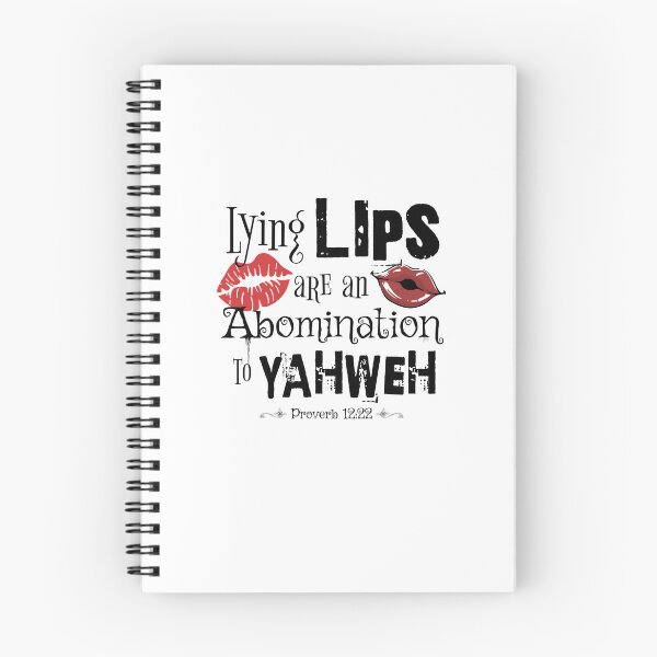 Item preview, Lying Lips Are An Abomination To YAHWEH - Torah Bible Design - TorahWear designed and sold by Andrew Carter.
