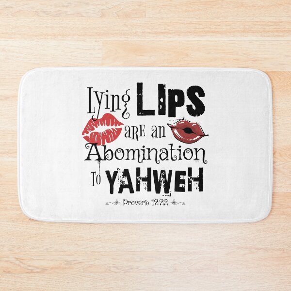 Item preview, Lying Lips Are An Abomination To YAHWEH - Torah Bible Design - TorahWear designed and sold by Andrew Carter.