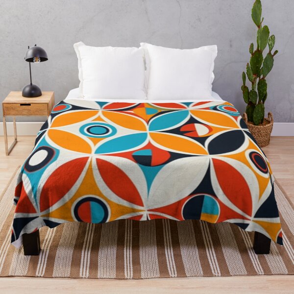 Item preview, Midcentury Modern Mod Art Bright Colored Geometric Graphic Design Pattern designed and sold by Step, Repeat.