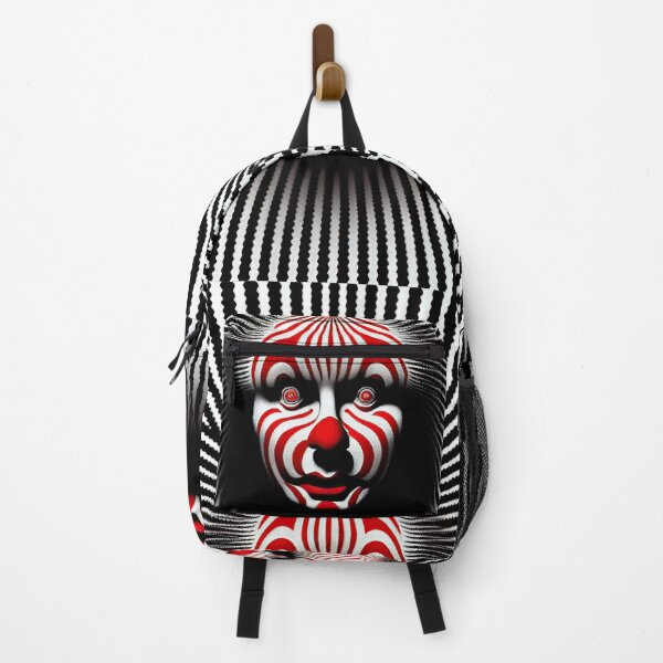 Item preview, Trippy Creepy Psychedelic Clown Optical Illusion (radiating red and black) designed and sold by TheTrendsDesk.