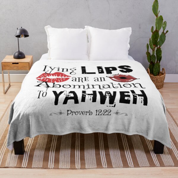 Item preview, Lying Lips Are An Abomination To YAHWEH - Torah Bible Design - TorahWear designed and sold by Andrew Carter.