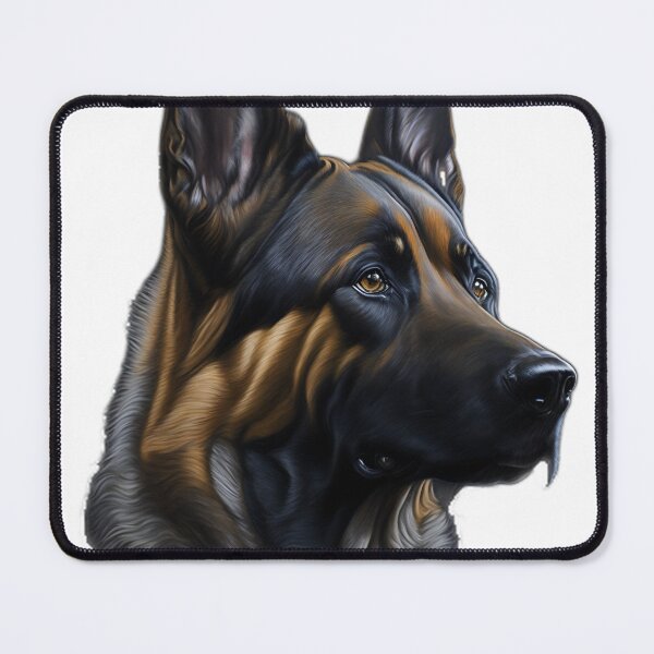 Item preview, Belgian Malinois Portrait designed and sold by AI-Pets.