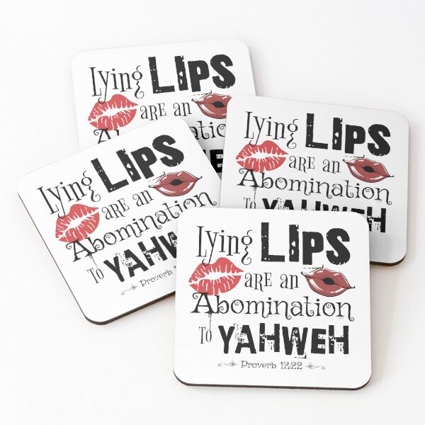 Item preview, Lying Lips Are An Abomination To YAHWEH - Torah Bible Design - TorahWear designed and sold by Andrew Carter.