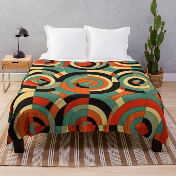 Item preview, Mod Op Art Inspired Bright Colored Geometric Concentric Circles Graphic Design Pattern designed and sold by Step, Repeat.