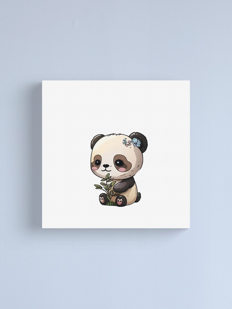 Cute Panda 4 Canvas Print for Sale by The Artistry Hub