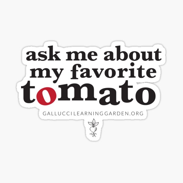 Tomato Tasting Sticker
