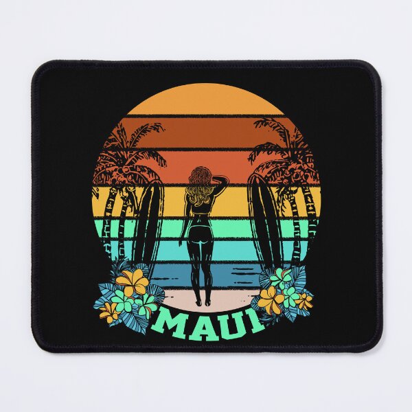 Item preview, Maui Retro Surfer Girl Circular Design designed and sold by sunnthreads.