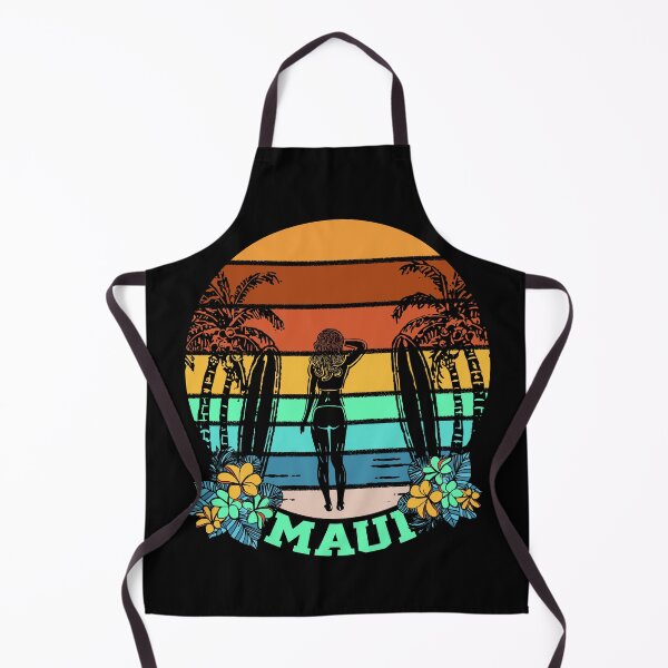 Item preview, Maui Retro Surfer Girl Circular Design designed and sold by sunnthreads.