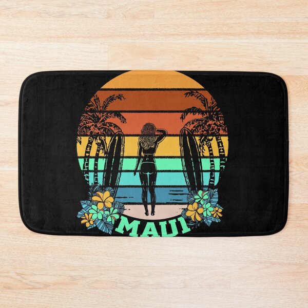 Item preview, Maui Retro Surfer Girl Circular Design designed and sold by sunnthreads.