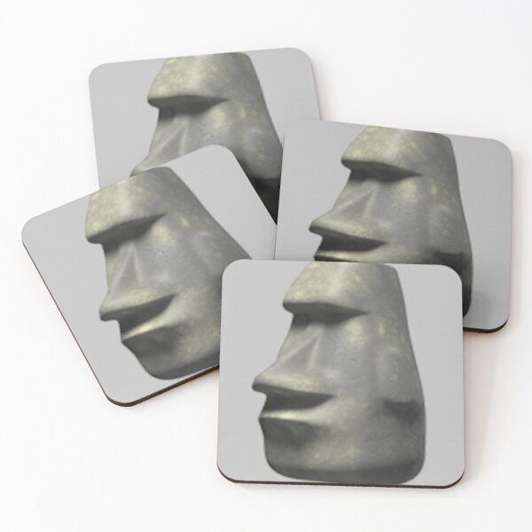 Item preview, Moai emoji designed and sold by SeyMeme.