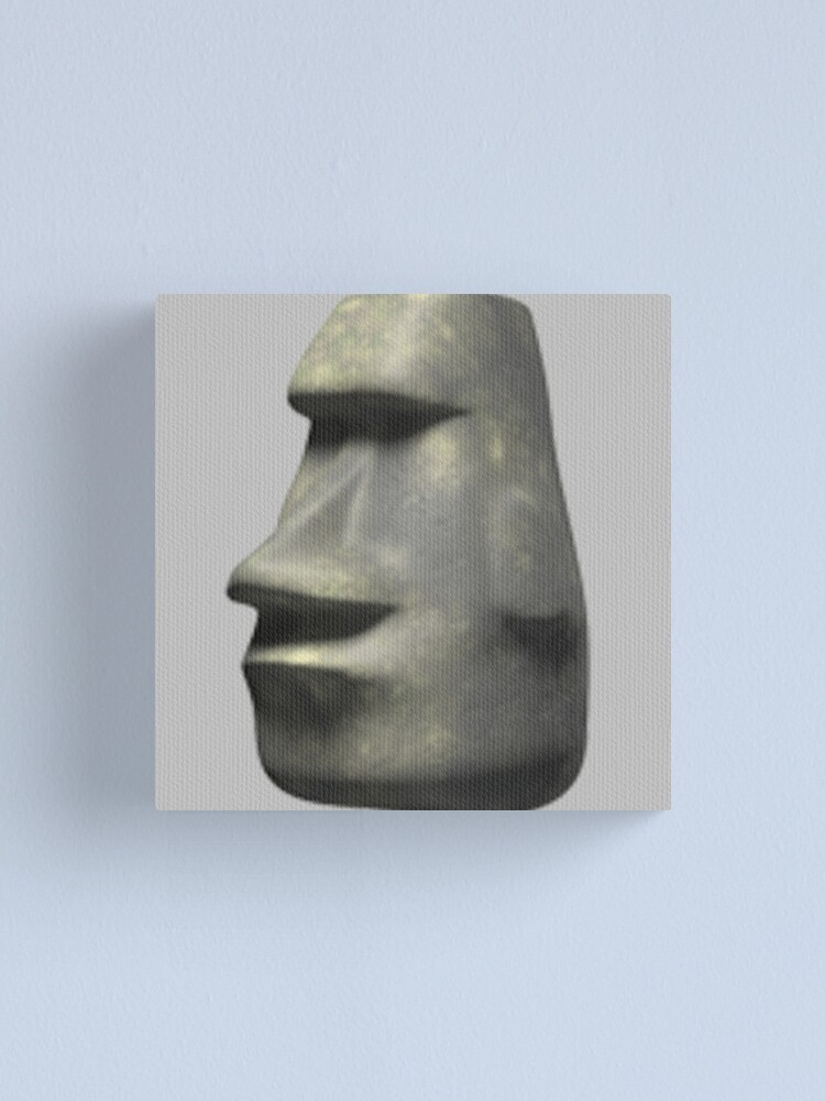 Moai emoji | Canvas Print