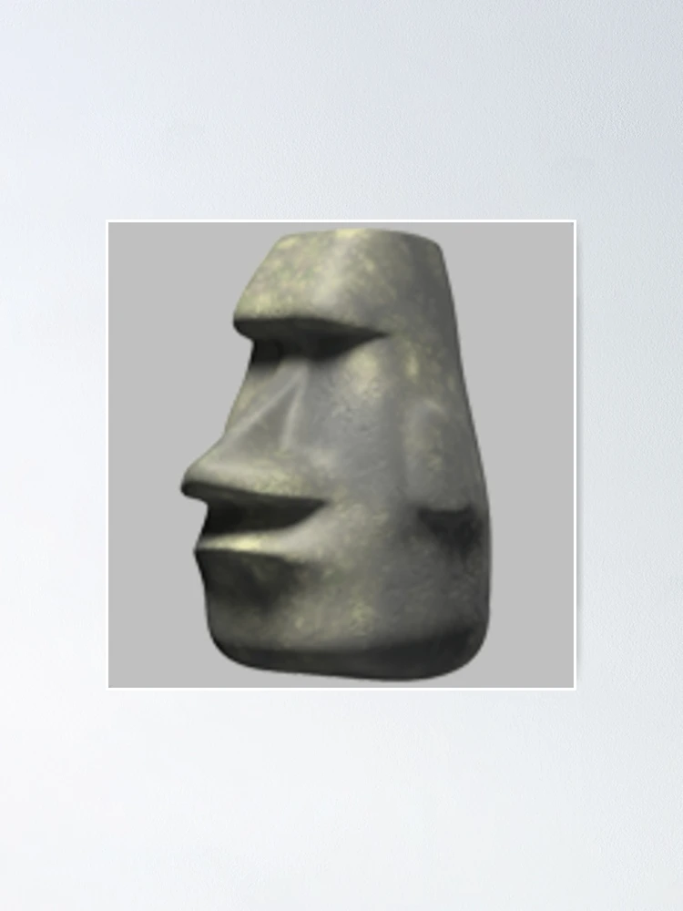 Moai 🗿 or stone statue emoji, 3D model and more in Word, Excel