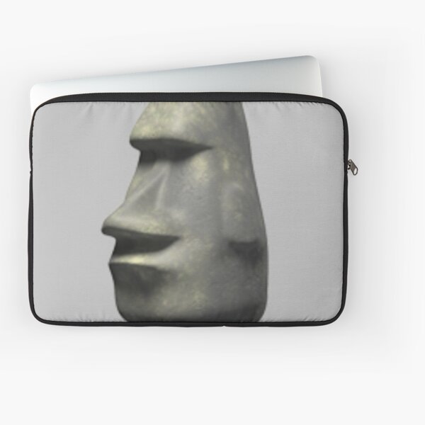 Moai Emoji Laptop Sleeves for Sale