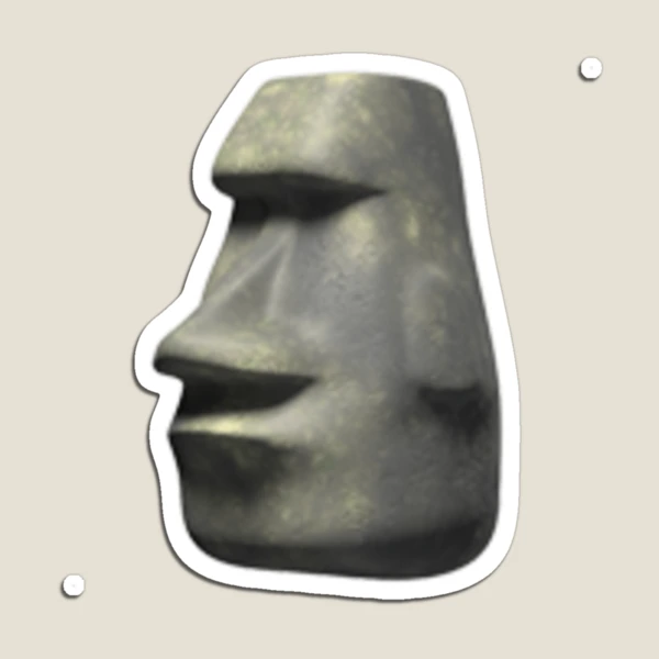 Moai Stone FACE Sticker for Sale by 9DesignArt