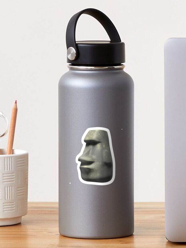 Moai emoji Sticker for Sale by SeyMeme