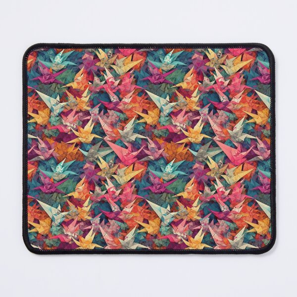 Item preview, Vibrant Origami Crane Pop Art Wagara Pattern  designed and sold by StudioTokyo.