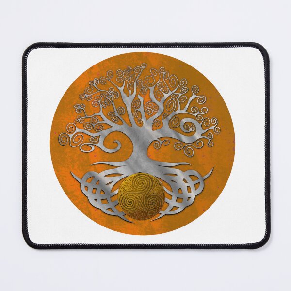 Item preview, Tree of life holding triskellion 1 orange silver variant designed and sold by Donkjonk.