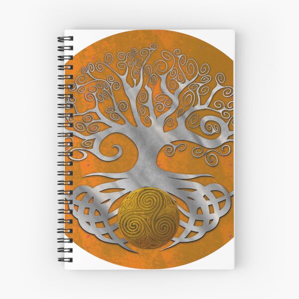 Item preview, Tree of life holding triskellion 1 orange silver variant designed and sold by Donkjonk.
