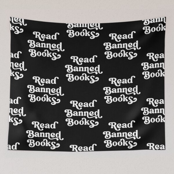 Item preview, Read Banned Books Retro Lettering designed and sold by Good-Politics.
