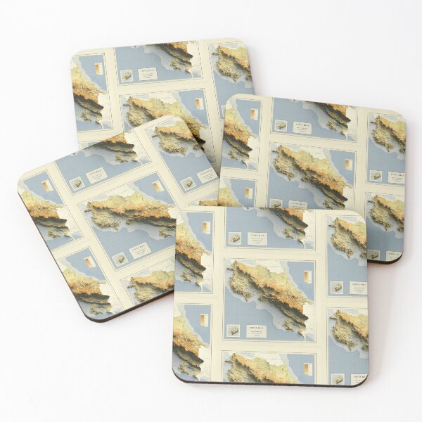 Item preview, 1971 Costa Rica Relief Map 3D digitally-rendered designed and sold by ThinkAboutMaps.