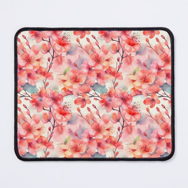 Item preview, Pink Pastel Watercolor Japanese Cherry Blossoms Pattern designed and sold by StudioTokyo.