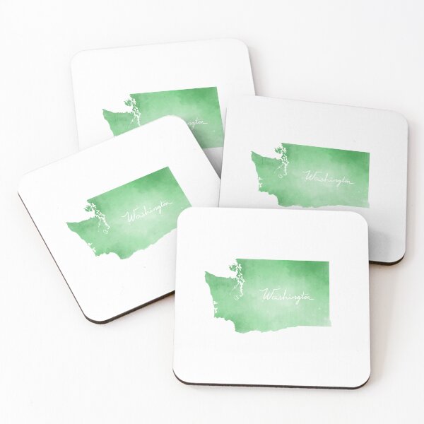 Item preview, Washington State Watercolor (Green) designed and sold by Meganemer4.