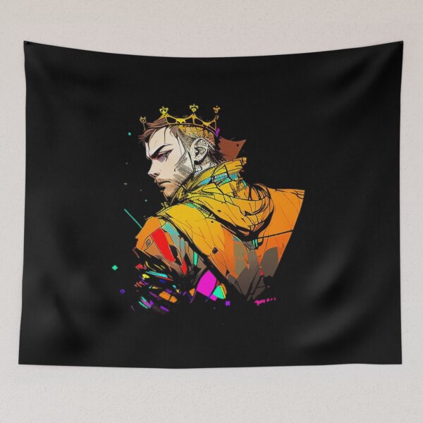 Item preview, El rey enojado con el rostro dorado designed and sold by MixLux.
