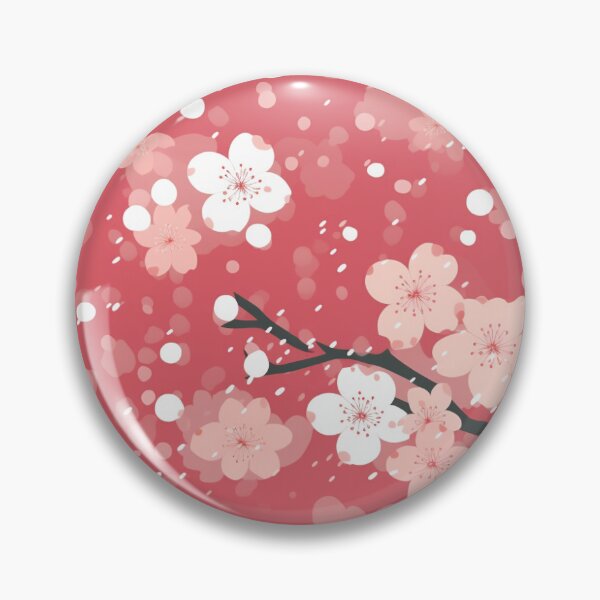 Item preview, Minimal Japanese Sakura in Snow Pattern  designed and sold by StudioTokyo.