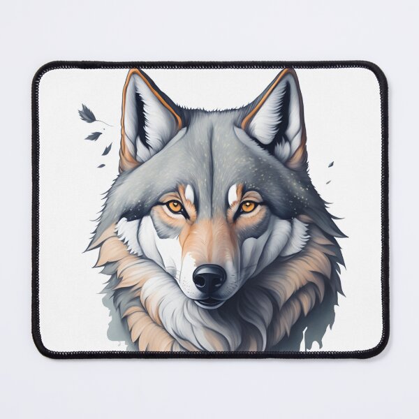 Item preview, WF05 gray wolf fox lupus animal wild aesthetic strong brave designed and sold by onenatureplace.