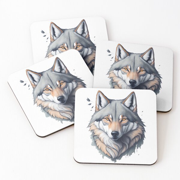 Item preview, WF05 gray wolf fox lupus animal wild aesthetic strong brave  designed and sold by onenatureplace.