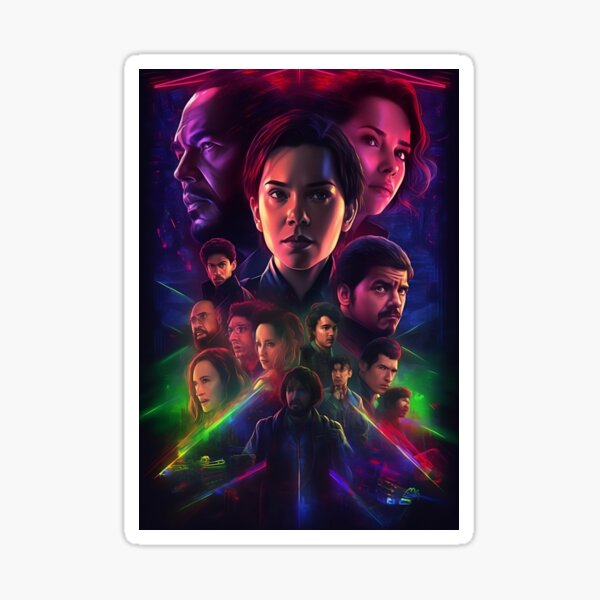 Item preview, Generative AI Stranger Things where the characters are transported to a futuristic city, with neon lights and advanced technology designed and sold by JuxtaJoy Studios.