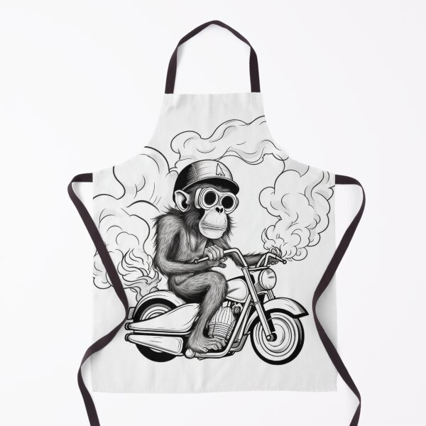 Item preview, biker monkey designed and sold by MarcaLeo.