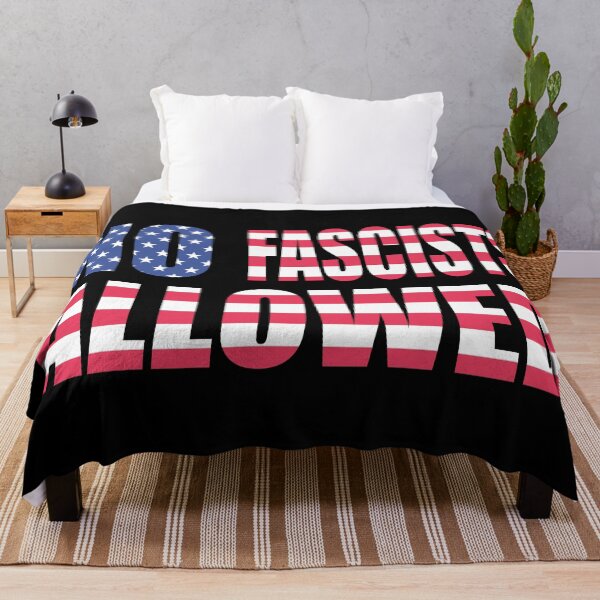 Item preview, No Fascists Allowed (American Flag) designed and sold by GrimDork.
