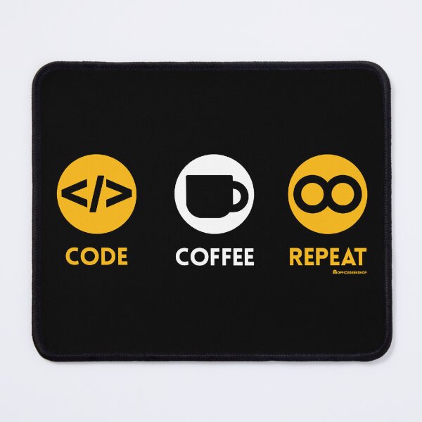 Item preview, CODE COFFEE REPEAT designed and sold by Office Geek Shop.
