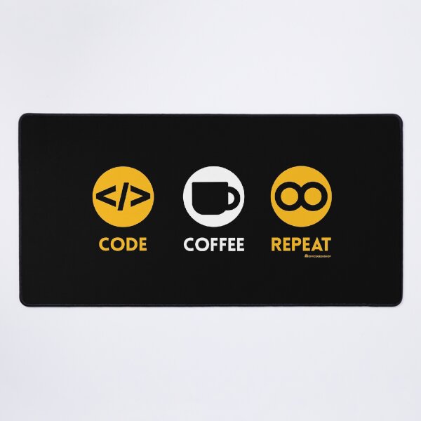 Item preview, CODE COFFEE REPEAT designed and sold by Office Geek Shop.