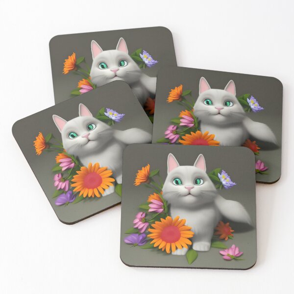 Item preview, Cat Flower 13 designed and sold by Camila Hamdan.