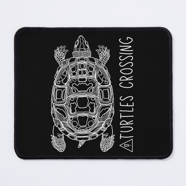 Item preview, Careful Turtles Crossing White Line Drawing Design designed and sold by EarthArtDesigns.