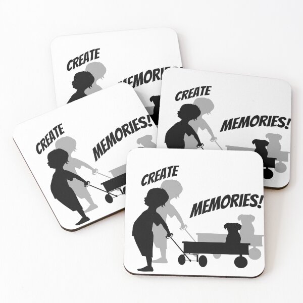 Item preview, Create Memories: A Little Boy and His Dog in a Red Wagon designed and sold by OpinionsHeard.