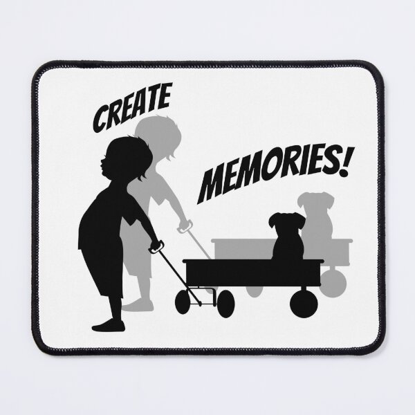 Item preview, Create Memories: A Little Boy and His Dog in a Red Wagon designed and sold by OpinionsHeard.