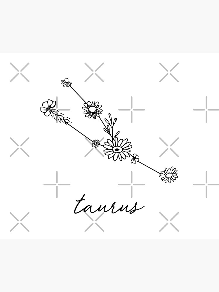 Taurus Zodiac Wildflower Constellation Tapestry For Sale By Aterkaderk Redbubble 