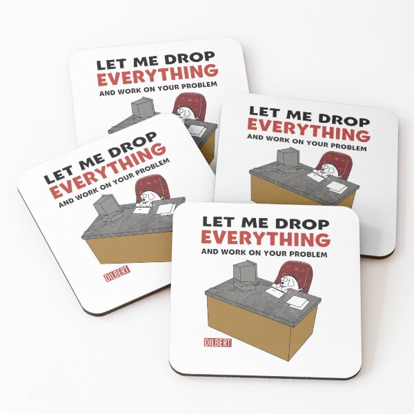 Item preview, Vintage 90s Dilbert Drop Everything and Work on Your Problem ORIGINAL Cartoon TrendingT-S designed and sold by magdaskohler23.