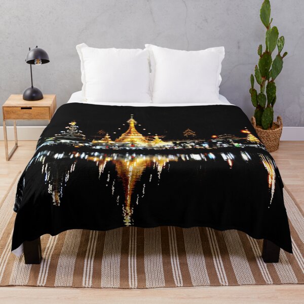 Item preview, Night Reflections of Mae Hong Son Temple designed and sold by franck380.