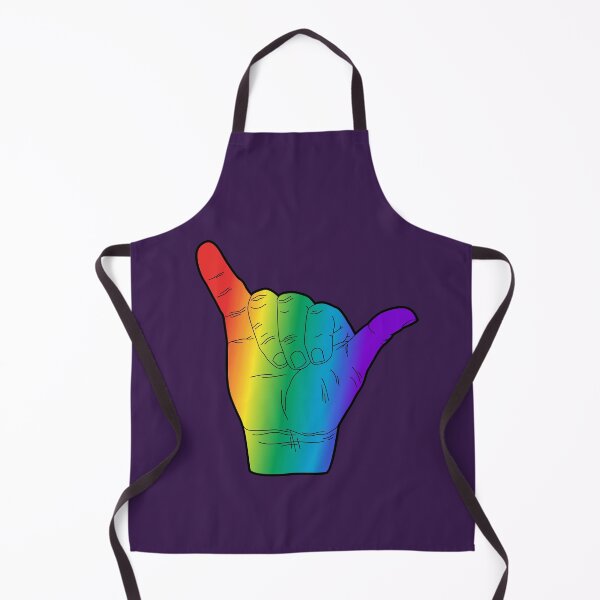 Item preview, Hang Loose Shaka Hand Gesture - Rainbow Pride designed and sold by BlueSkyTheory.