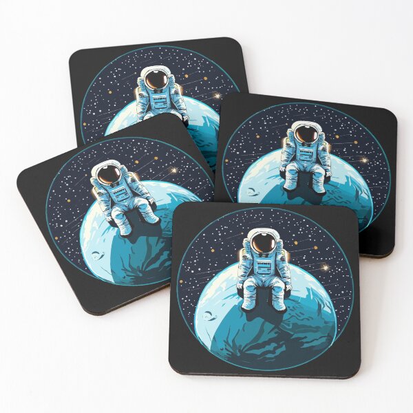 Item preview, Astronaut sitting top of the moon designed and sold by Colorful Dreams.