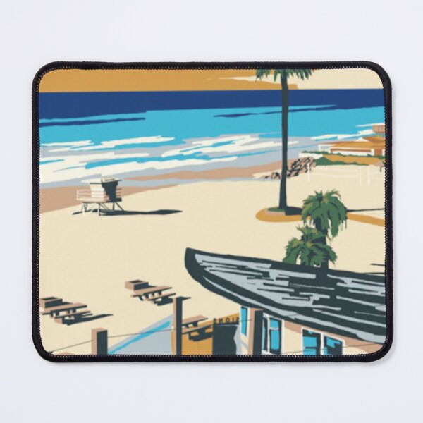 Item preview, Moonlight Beach (Encinitas, CA) Surf Poster designed and sold by jamesjail.