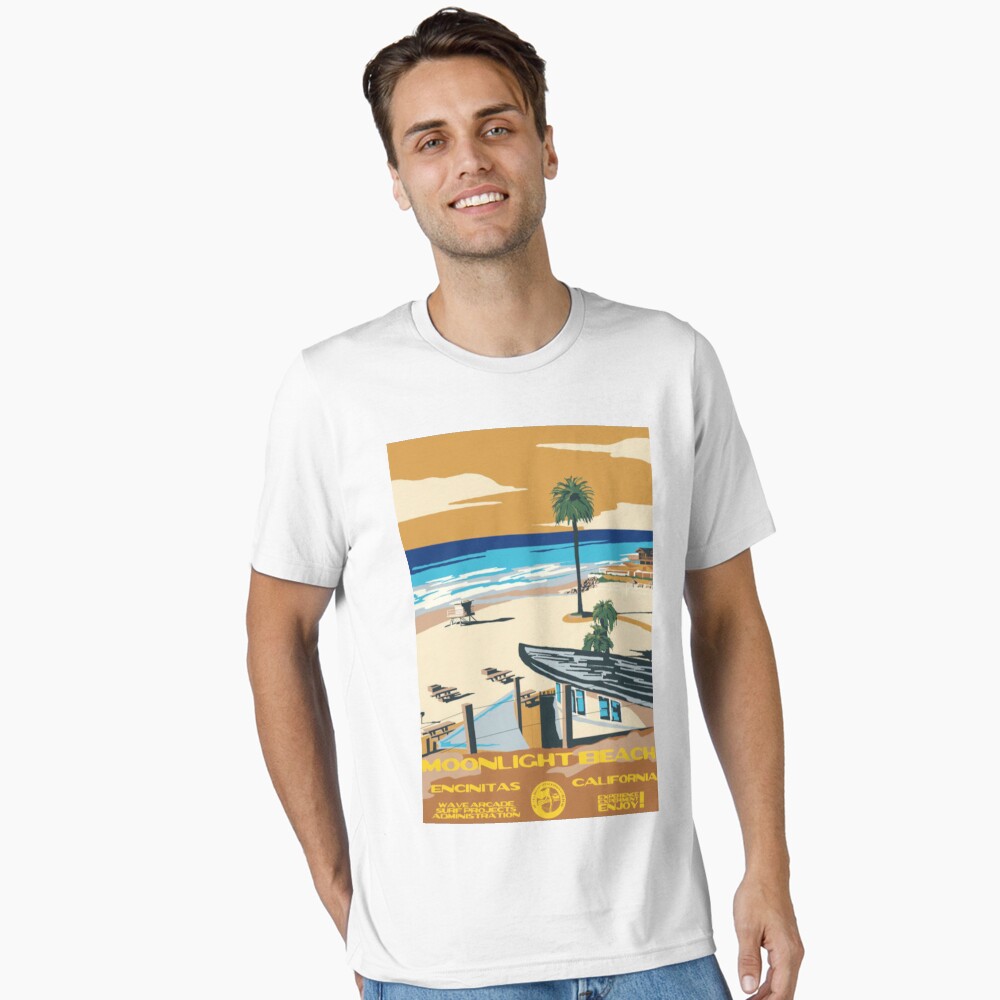 Moonlight Beach (Encinitas, CA) Surf Poster Art Print