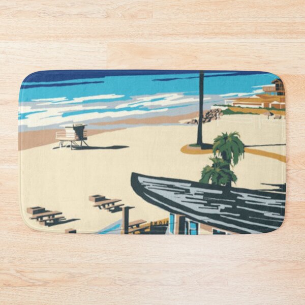 Item preview, Moonlight Beach (Encinitas, CA) Surf Poster designed and sold by jamesjail.
